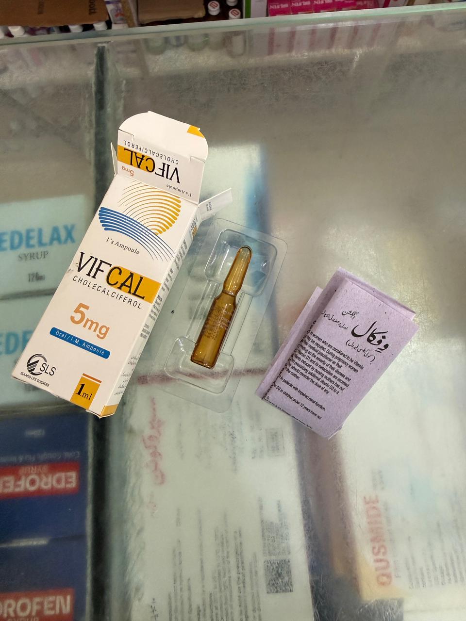 VIFCAL 5 Mg ( Cholecalciferol) Inj. Vitamin D 3 .