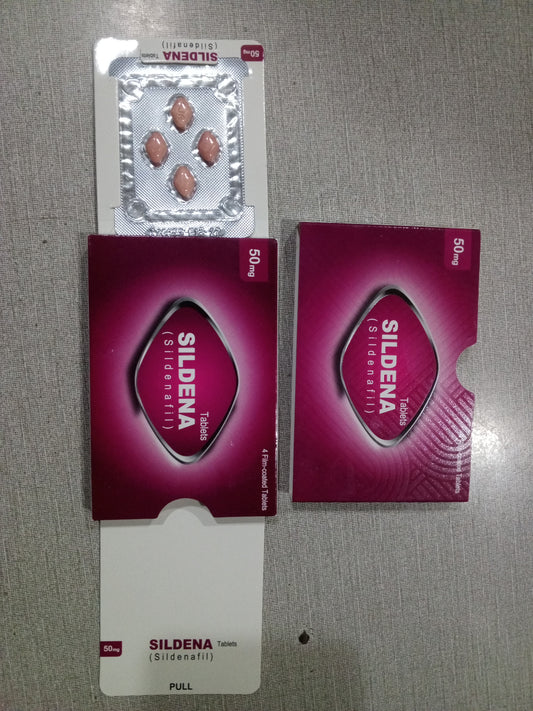 sildana 50 mg 4 tablet in one pack ( Silfenafil 50 mg tab)