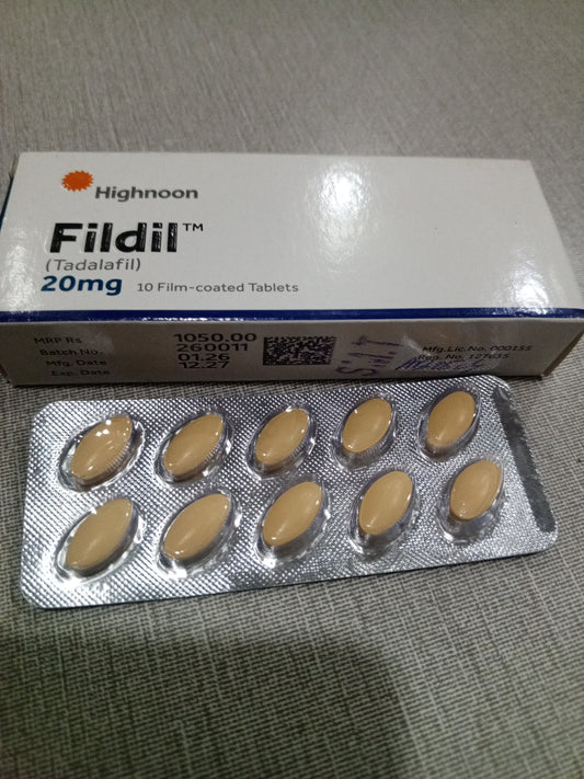 Tab. Fildil 20 mg ( Tadalafil 20 mg ) 10 Tab .