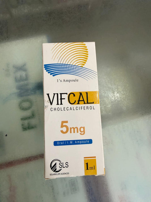 VIFCAL 5 Mg ( Cholecalciferol) Inj. Vitamin D 3 .