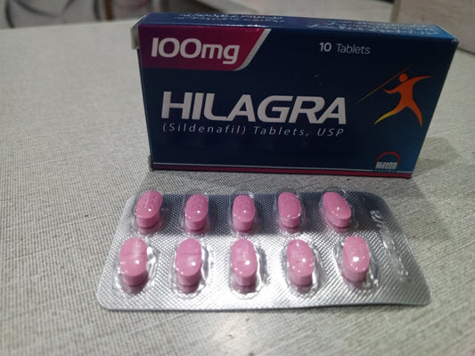 Hilagra 100 mg Tab | Silfenafil 100 mg Tab | 10 tab .
