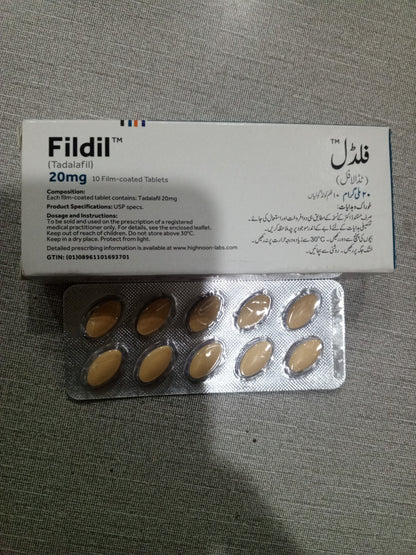 Tab. Fildil 20 mg ( Tadal@fil 20 mg ) 10 Tab .