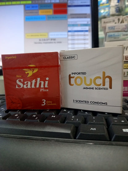 Sathi plus & Touch Imported Condom.