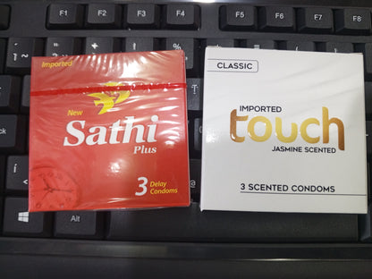 Sathi plus & Touch Imported Condom.